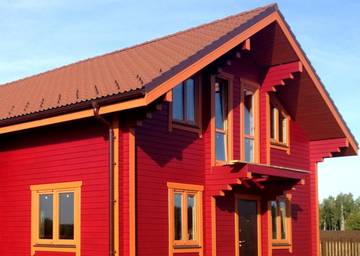 При какой температуре красить деревянный дом