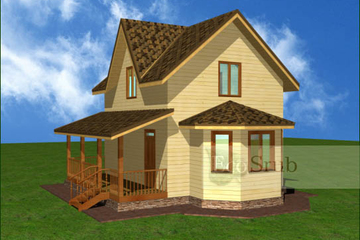 Современные деревянные дома из бруса + фото