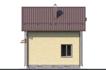 Дома из бруса с мансардной крышей + фото