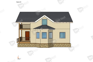Каркасные дома с панорамными окнами + фото