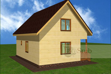 Большие деревянные дома из бруса + фото