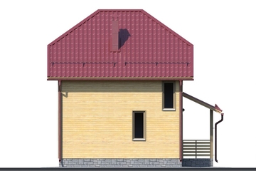 Двухэтажные дома из профилированного бруса + фото