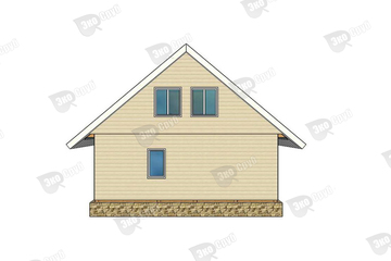 Каркасные дома с мансардой + фото