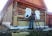 Отделка фасада деревянного дома