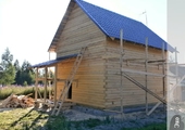 Цвет покраски дома из бруса
