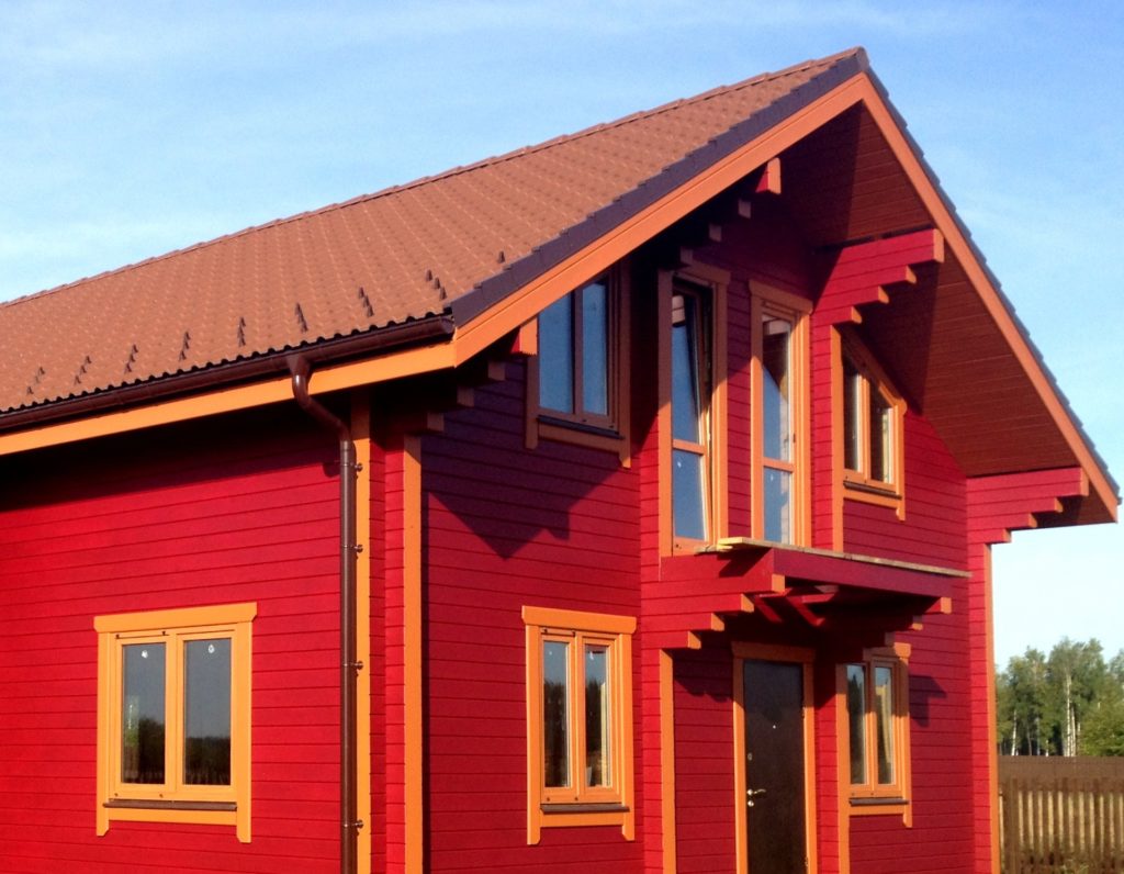 краска для деревянный дом