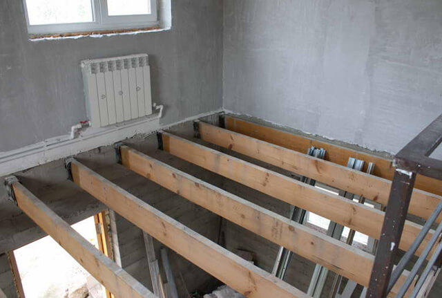 Как сделать пол второго этажа деревянного дома